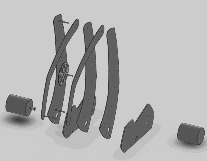 Figure 4 Exploded View of machined parts and motors.jpg